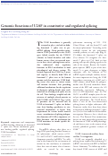 Cover page: Genomic functions of U2AF in constitutive and regulated splicing