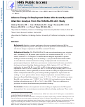 Cover page: Adverse Change in Employment Status After Acute Myocardial Infarction