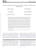 Cover page: Emotional approach coping in older adults as predictor of physical and mental health.