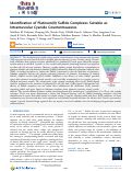 Cover page: Identification of Platinum(II) Sulfide Complexes Suitable as Intramuscular Cyanide Countermeasures