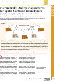 Cover page: Hierarchically Ordered Nanopatterns for Spatial Control of Biomolecules