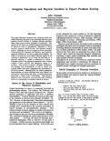 Cover page: Imagistic Simulation and Physical Intuition in Expert Problem Solving