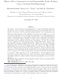 Cover page: Effects of peer comparisons on low-promotability tasks: Evidence from a university field experiment