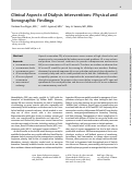 Cover page: Clinical Aspects of Dialysis Interventions: Physical and Sonographic Findings.