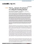 Cover page: The Habc domain of syntaxin 3 is a ubiquitin binding domain