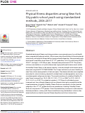 Cover page: Physical fitness disparities among New York City public school youth using standardized methods, 2006-2017