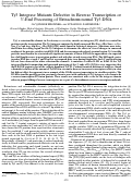 Cover page: Ty3 integrase mutants defective in reverse transcription or 3'-end processing of extrachromosomal Ty3 DNA.