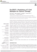 Cover page: ProTECT—Prediction of T-Cell Epitopes for Cancer Therapy