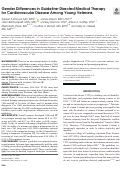 Cover page: Gender Differences in Guideline-Directed Medical Therapy for Cardiovascular Disease Among Young Veterans