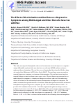 Cover page: The Effect of Discrimination and Resilience on Depressive Symptoms Among Middle-Aged and Older Men Who Have Sex With Men