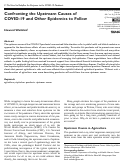 Cover page: Confronting the Upstream Causes of COVID-19 and Other Epidemics to Follow.