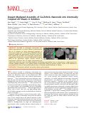 Cover page: Dopant Mediated Assembly of Cu2ZnSnS4 Nanorods into Atomically Coupled 2D Sheets in Solution