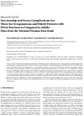 Cover page: Survivorship and severe complications are worse for octogenarians and elderly patients with pelvis fractures as compared to adults: data from the national trauma data bank.