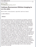 Cover page: Calcium-fluorescence lifetime imaging in ex-vivo skin