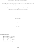 Cover page: Cubic Regularization Algorithms for Unconstrained and Constrained Optimization