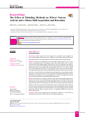 Cover page: The Effect of Modeling Methods on Mirror Neuron Activity and a Motor Skill Acquisition and Retention.