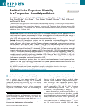 Cover page: Residual Urine Output and Mortality in a Prospective Hemodialysis Cohort