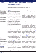 Cover page: Co-evolution of glioma and immune microenvironment.
