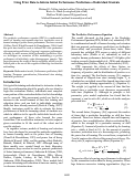 Cover page: Using Prior Data to Inform Initial Performance Predictions of Individual Students