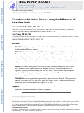 Cover page: Cigarette and Smokeless Tobacco Perception Differences of Rural Male Youth