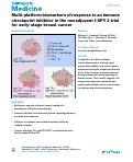 Cover page: Multi-platform biomarkers of response to an immune checkpoint inhibitor in the neoadjuvant I-SPY 2 trial for early-stage breast cancer.