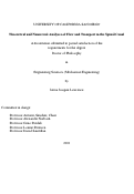 Cover page: Theoretical and Numerical Analyses of Flow and Transport in the Spinal Canal