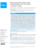 Cover page: Future sea-level rise drives rocky intertidal habitat loss and benthic community change