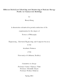 Cover page: Efficient Multi-Level Modeling and Monitoring of End-use Energy Profile in Commercial Buildings