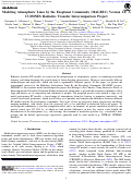 Cover page: Modeling Atmospheric Lines by the Exoplanet Community (MALBEC) Version 1.0: A CUISINES Radiative Transfer Intercomparison Project