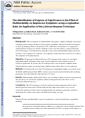 Cover page: The Identification of Regions of Significance in the Effect of Multimorbidity on Depressive Symptoms Using Longitudinal Data: An Application of the Johnson-Neyman Technique