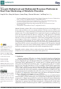 Cover page: Towards Multiplexed and Multimodal Biosensor Platforms in Real-Time Monitoring of Metabolic Disorders