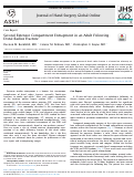 Cover page: Second Extensor Compartment Entrapment in an Adult Following Distal Radius Fracture.