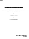 Cover page: Oil Shocks and Aggregate Macroeconomic Behavior: The Role of Monetary Policy