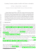 Cover page: Learning Gaussian graphical models with latent confounders