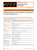 Cover page: Chemotherapy predictors and a time-dependent chemotherapy effect in metastatic esophageal cancer