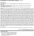 Cover page: Development of a New Coyote Toxicant  (Abstract)