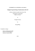 Cover page: Unaligned Sequential Image Transformation with GAN