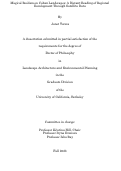 Cover page: Magical Realism on Cuban Landscapes: A Distant Reading of Regional Development Through Satellite Data