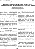 Cover page: An Adaptive Dissemination Mechanism for Inter-Vehicle Communication-Based Decentralized Traffic Information Systems