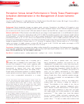 Cover page: Perception Versus Actual Performance in Timely Tissue Plasminogen Activation Administration in the Management of Acute Ischemic Stroke