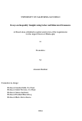 Cover page: Essays on Inequality: Insights using Labor and Behavioral Economics