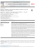 Cover page: Regional variability of cardiovascular magnetic resonance access and utilization in the United States.