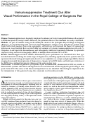 Cover page: Immunosuppressive Treatment Can Alter Visual Performance in the Royal College of Surgeons Rat.