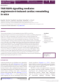 Cover page: TRIF/EGFR signaling mediates angiotensin II-induced cardiac remodeling in mice