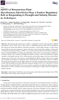 Cover page: MfPIF1 of Resurrection Plant Myrothamnus flabellifolia Plays a Positive Regulatory Role in Responding to Drought and Salinity Stresses in Arabidopsis