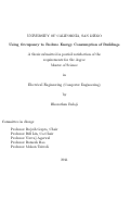 Cover page: Using occupancy to reduce energy consumption of buildings