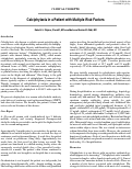 Cover page: Calciphylaxis in a Patient with Multiple Risk Factors