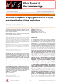 Cover page: Increased susceptibility of aging gastric mucosa to injury and delayed healing: Clinical implications