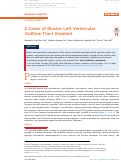 Cover page: 2 Cases of Elusive Left Ventricular Outflow Tract Gradient.