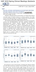 Cover page: RACIAL/ETHNIC DIFFERENCES IN DIETARY PROTEIN INTAKE AMONG DIALYSIS PATIENTS